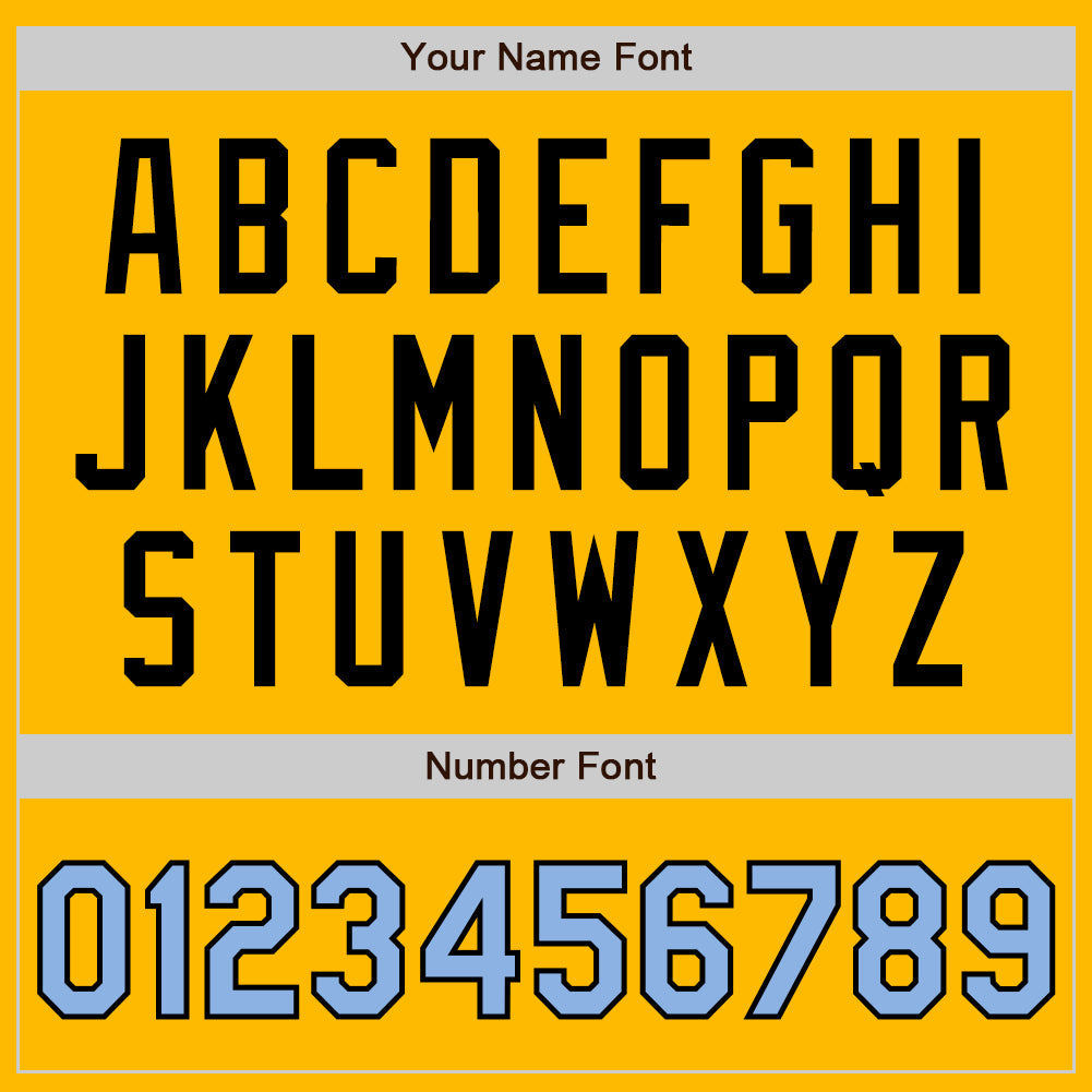 Custom Gold Light Blue-Black Authentic Two Tone Baseball Jersey