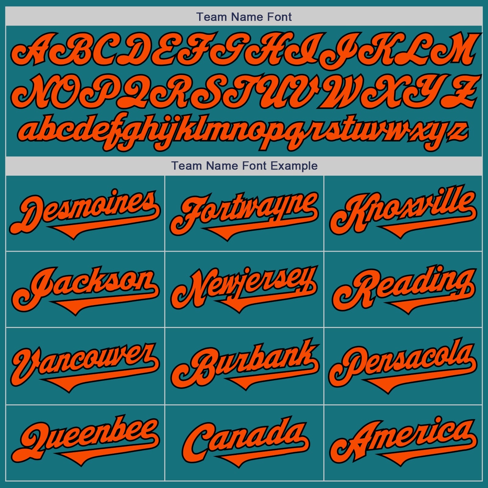 Custom Teal Orange-Black Authentic Two Tone Baseball Jersey