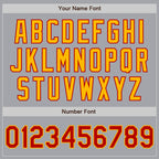 Custom Gray Red-Gold Authentic Two Tone Baseball Jersey