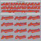 Custom Gray Orange-Purple Authentic Two Tone Baseball Jersey