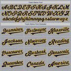Custom Gray Navy-Gold Authentic Two Tone Baseball Jersey