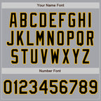 Custom Gray Black-Gold Authentic Two Tone Baseball Jersey