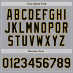 Custom Gray Black-Old Gold Authentic Two Tone Baseball Jersey