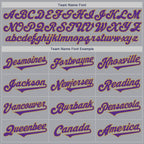 Custom Gray Purple-Old Gold Authentic Two Tone Baseball Jersey