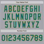 Custom Gray Teal-Old Gold Authentic Two Tone Baseball Jersey