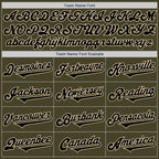 Custom Olive Black-Cream Authentic Two Tone Salute To Service Baseball Jersey