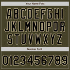 Custom Olive Black-Cream Authentic Two Tone Salute To Service Baseball Jersey