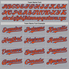 Custom Gray Orange-Royal Authentic Two Tone Baseball Jersey