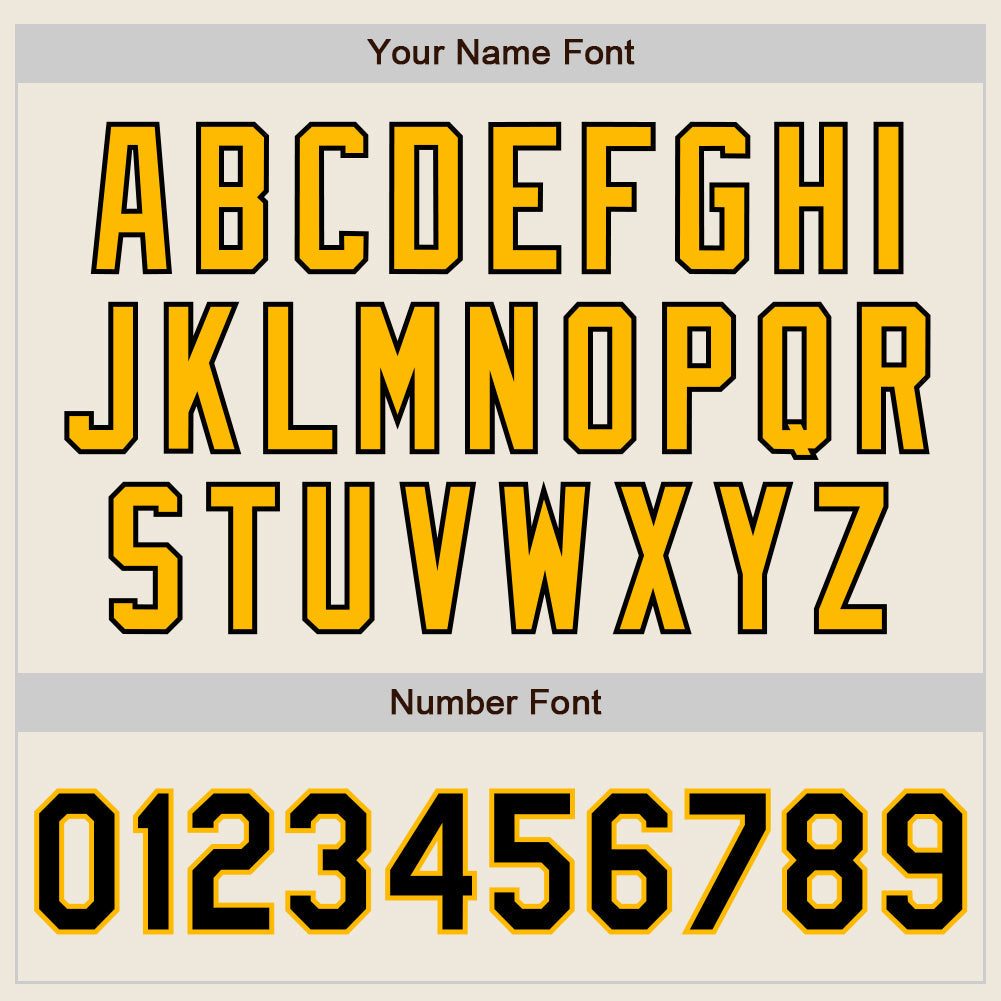 Custom Cream Black Pinstripe Gold Authentic Two Tone Baseball Jersey