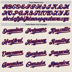 Custom Cream Royal Pinstripe Red Authentic Two Tone Baseball Jersey