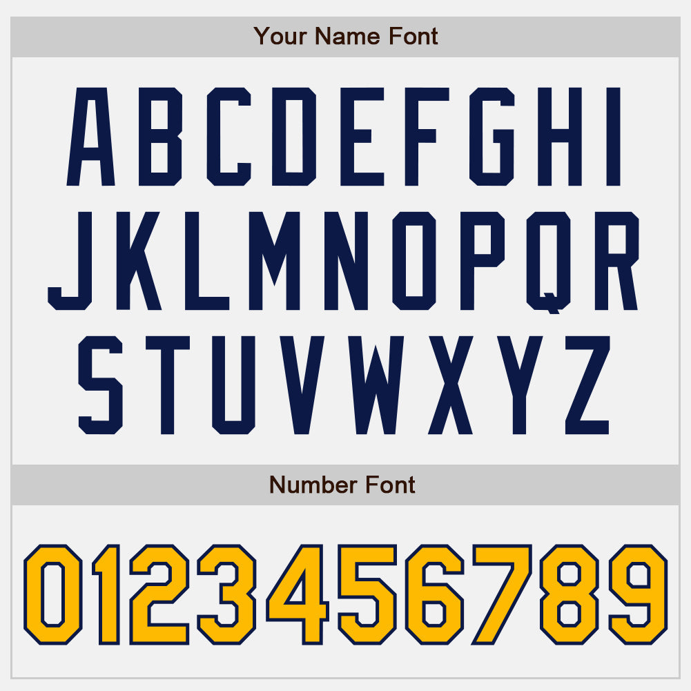 Custom White Gold Pinstripe Navy Authentic Two Tone Baseball Jersey