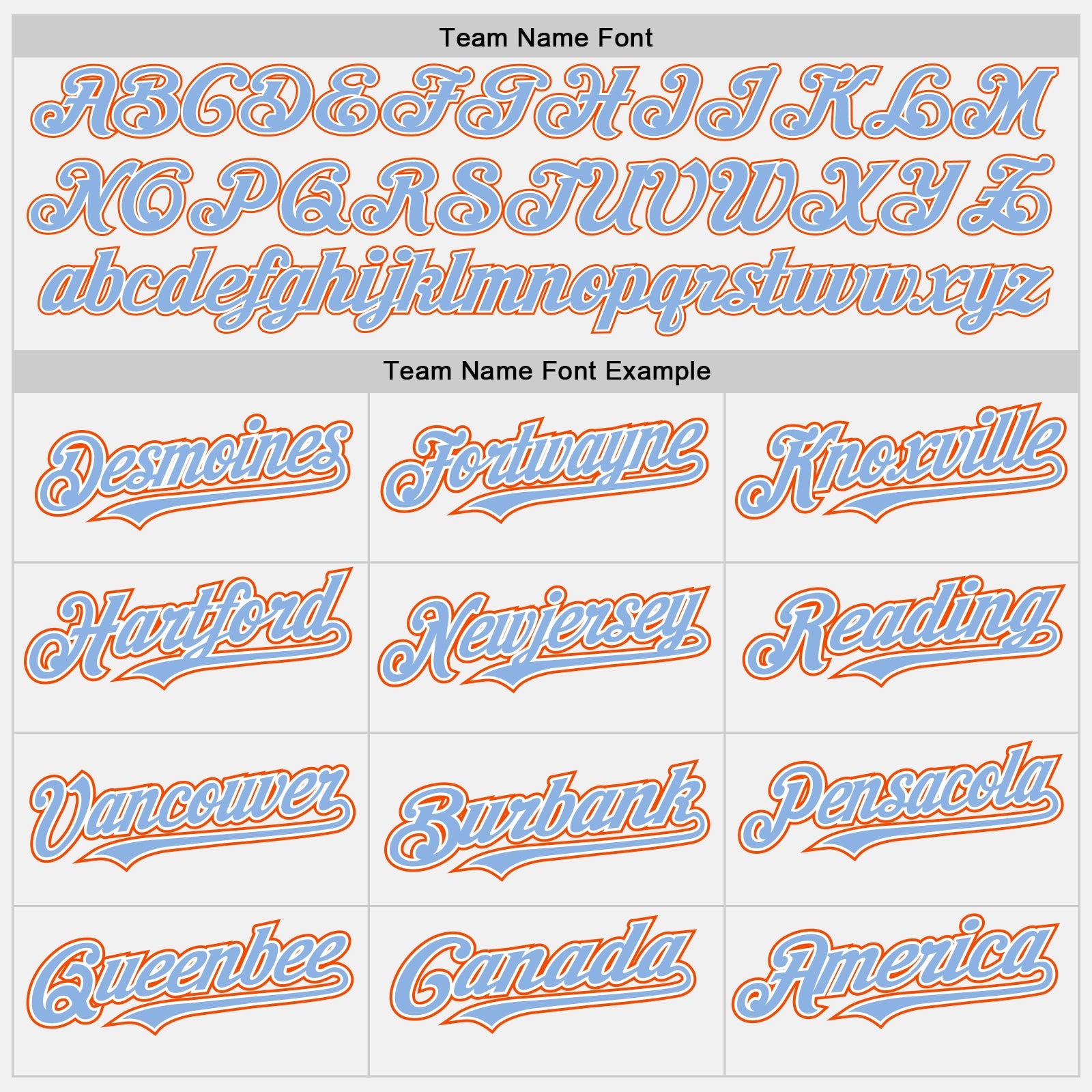 Custom White Light Blue Pinstripe Orange Authentic Two Tone Baseball Jersey