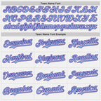 Custom White Light Blue Pinstripe Purple Authentic Two Tone Baseball Jersey