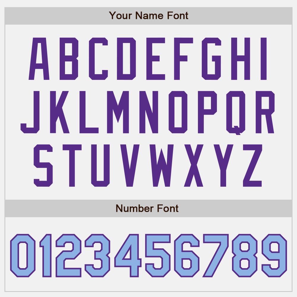 Custom White Light Blue Pinstripe Purple Authentic Two Tone Baseball Jersey