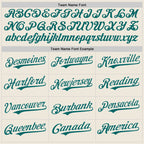 Custom Cream Teal Pinstripe Teal Authentic Two Tone Baseball Jersey