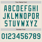 Custom Cream Teal Pinstripe Teal Authentic Two Tone Baseball Jersey