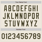 Custom Cream Olive Pinstripe Olive Authentic Two Tone Baseball Jersey