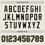 Custom Cream Olive Pinstripe Black Authentic Two Tone Baseball Jersey