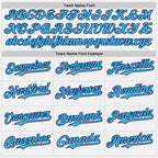 Custom White Sky Blue Pinstripe Navy Authentic Two Tone Baseball Jersey