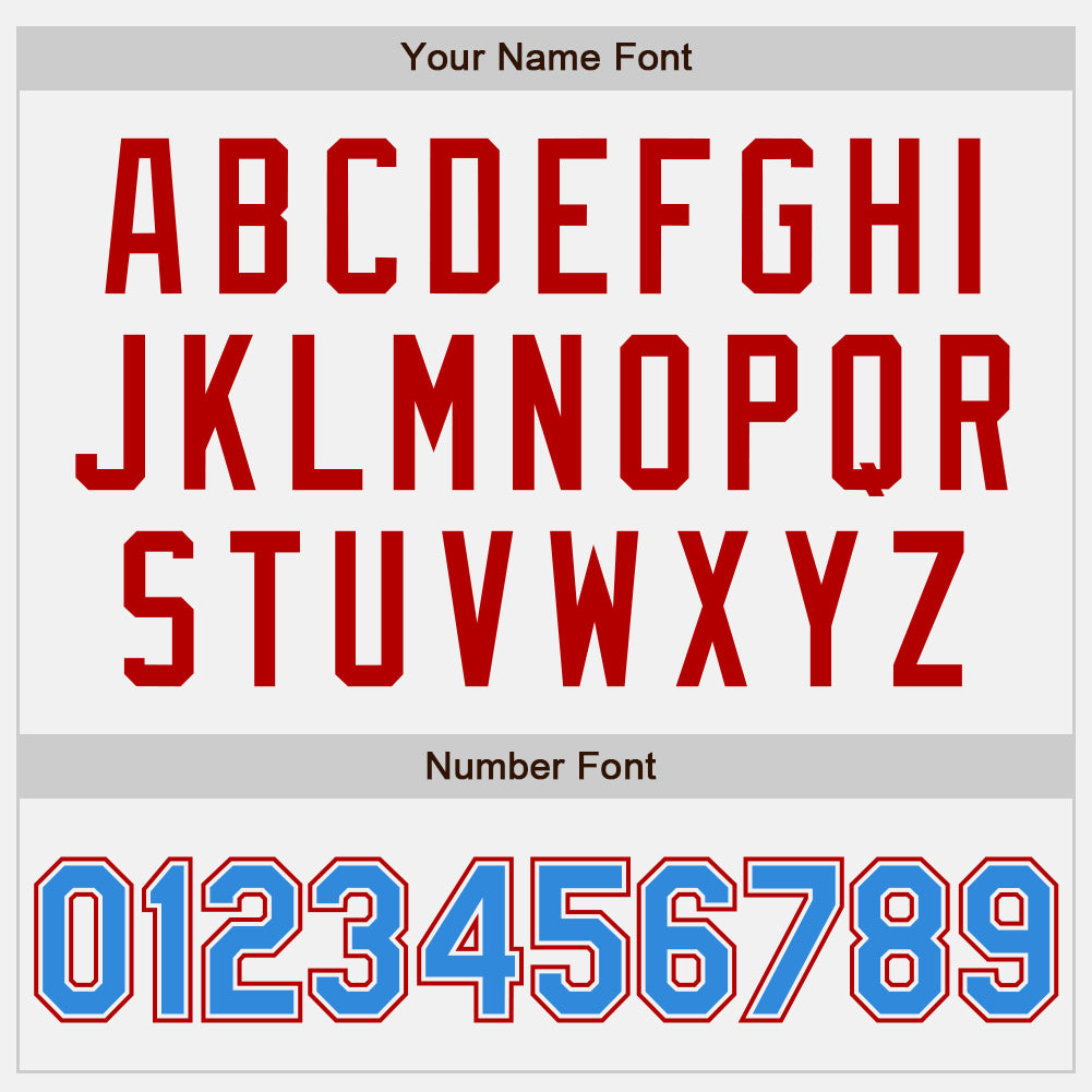 Custom White Electric Blue Pinstripe Red Authentic Two Tone Baseball Jersey