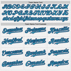 Custom White Panther Blue Pinstripe Navy Authentic Two Tone Baseball Jersey