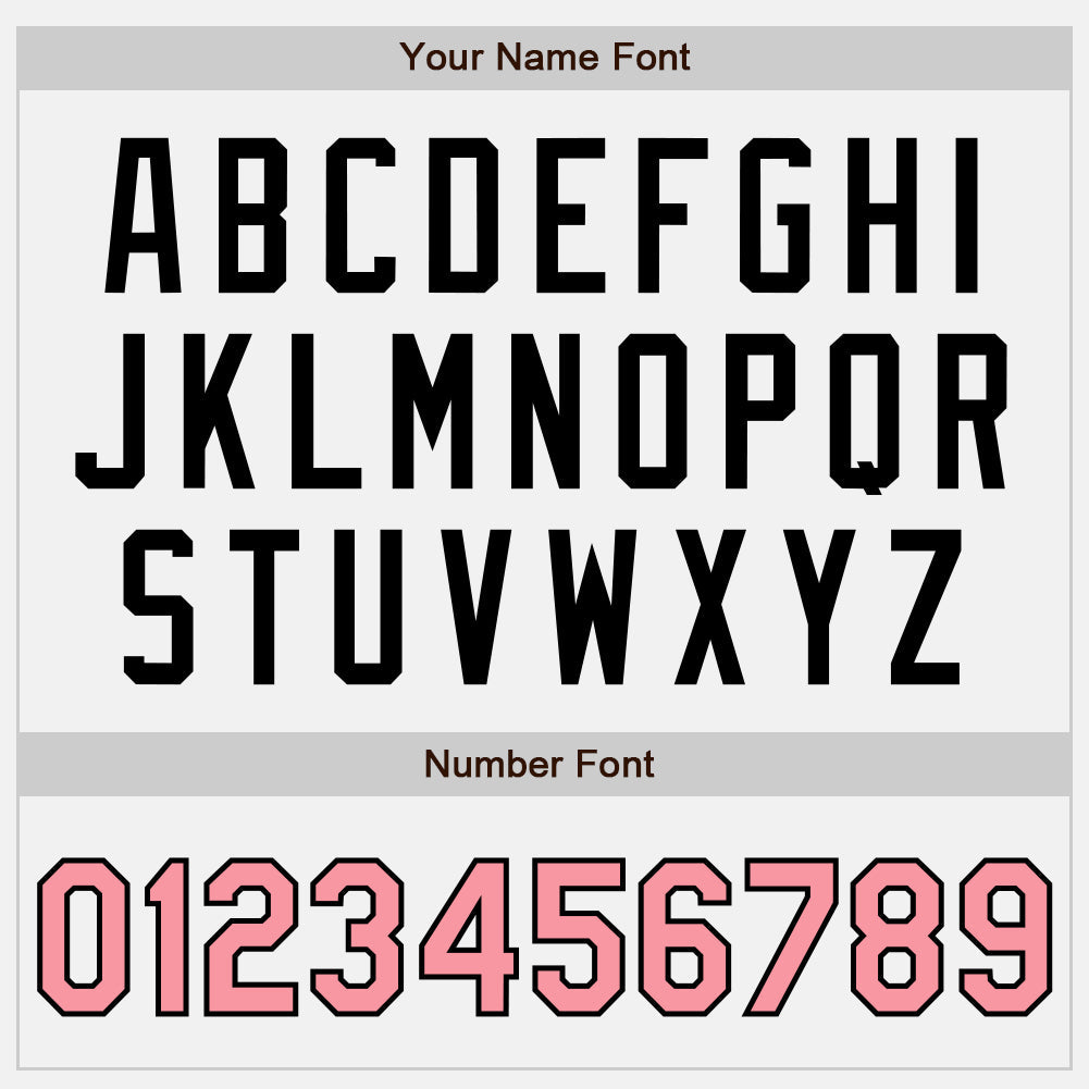 Custom White Medium Pink Pinstripe Black Authentic Two Tone Baseball Jersey