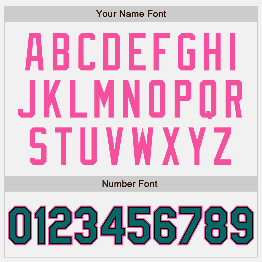 Custom White Black Pinstripe Teal-Pink Authentic Two Tone Baseball Jersey