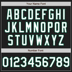 Custom Black Kelly Green Pinstripe White Authentic Two Tone Baseball Jersey