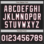 Custom Black Crimson Pinstripe White Authentic Two Tone Baseball Jersey