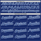 Custom Royal White Pinstripe White Authentic Two Tone Baseball Jersey