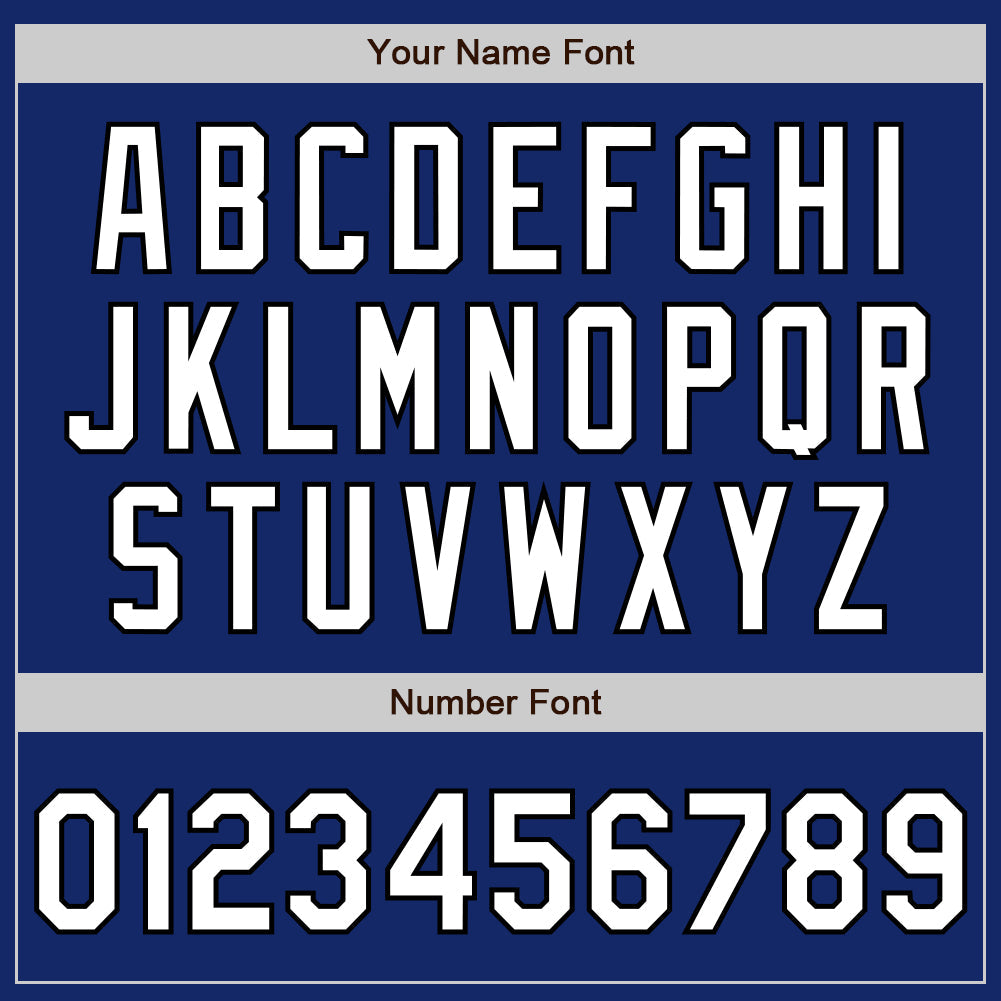 Custom Royal Black Pinstripe White Authentic Two Tone Baseball Jersey