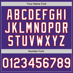 Custom Purple Red Pinstripe White Authentic Two Tone Baseball Jersey