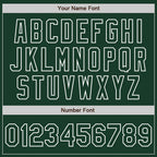 Custom Green White Pinstripe White Authentic Two Tone Baseball Jersey
