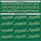 Custom Kelly Green Cream Pinstripe Cream Authentic Two Tone Baseball Jersey