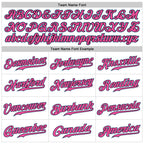 Custom White Light Blue-Pink Authentic Sleeveless Baseball Jersey