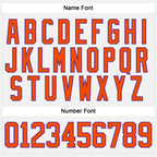 Custom White Orange-Purple Hockey Lace Neck Jersey