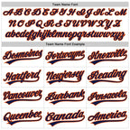 Custom White Navy-Orange Authentic Throwback Baseball Jersey