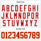 Custom White Red-Gold Hockey Jersey