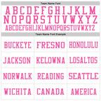 Custom White Light Blue-Pink Mesh Authentic Football Jersey