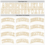 Custom White Old Gold Authentic Basketball Jersey