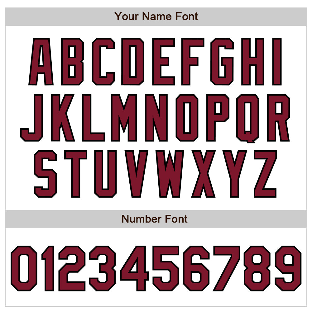 Custom White Crimson-Black Authentic Baseball Jersey