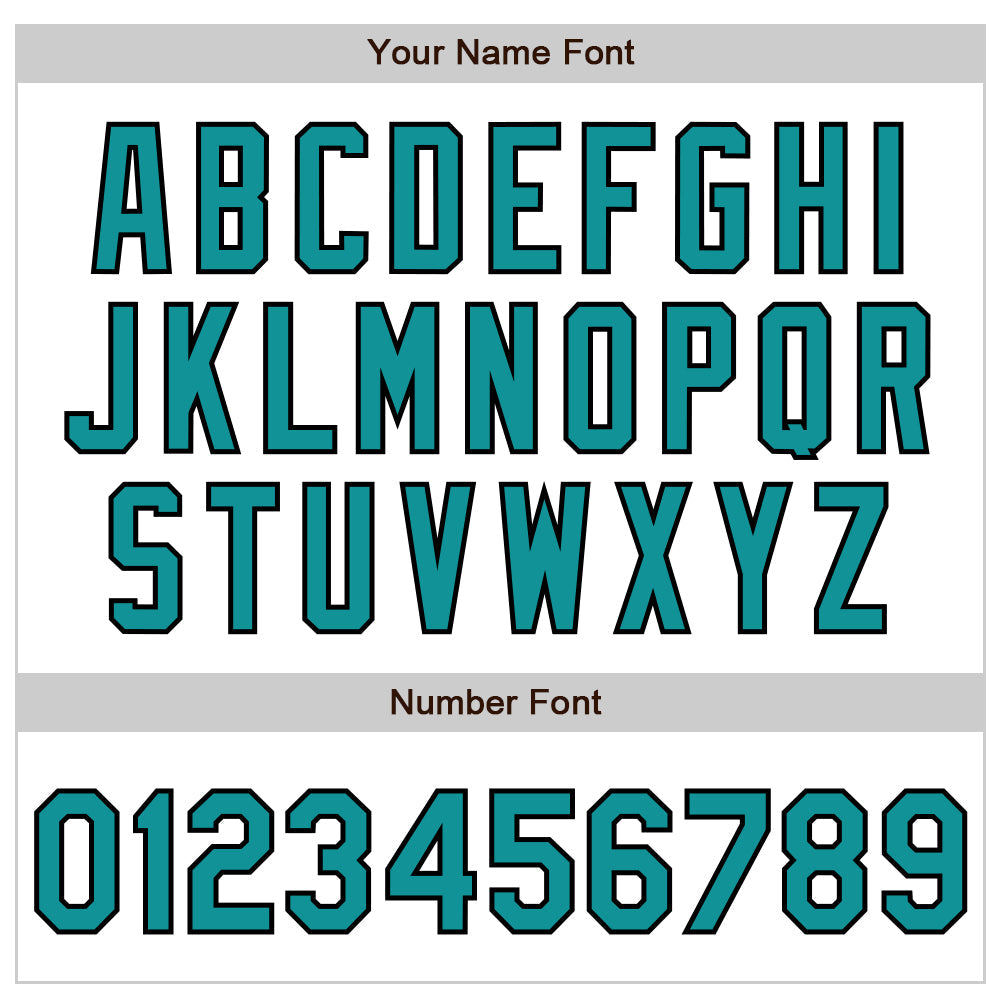 Custom White Teal-Black Authentic Baseball Jersey