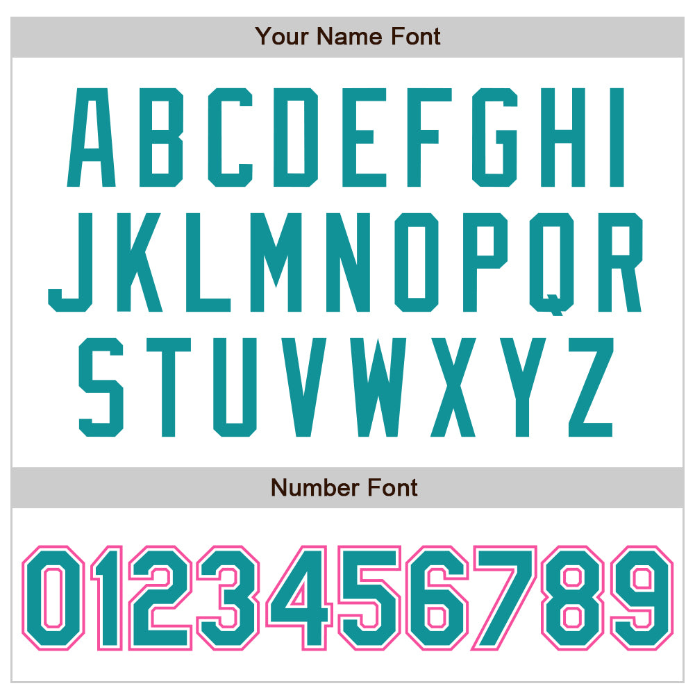 Custom White Teal-Pink Authentic Baseball Jersey