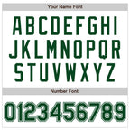 Custom White Green Authentic Baseball Jersey