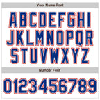 Custom White Royal-Red Authentic Baseball Jersey