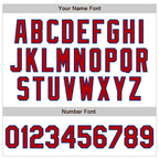 Custom White Red-Royal Authentic Baseball Jersey