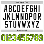 Custom White Neon Green-Black Authentic Throwback Basketball Jersey