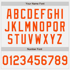 Custom White Orange Authentic Baseball Jersey