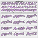 Custom White Light Purple-Steel Gray Authentic Baseball Jersey