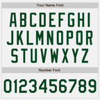 Custom White Green Authentic Baseball Jersey